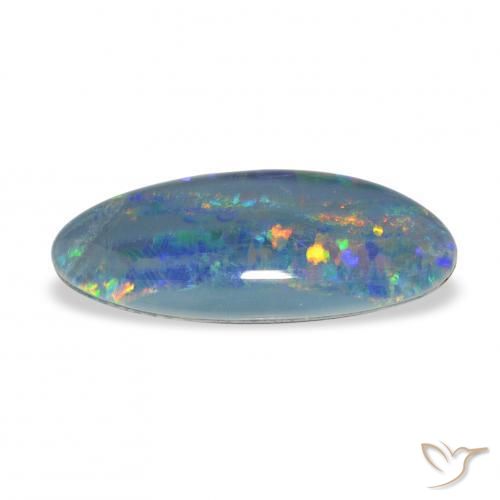 Triplete de ópalo Multicolor natural de 3.60 ct, Elegante, Opaco