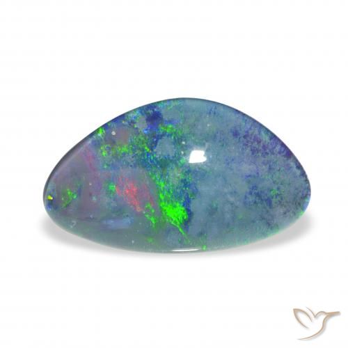 3.85ct Multicolor Triplete de ópalo, Elegante, Opaco