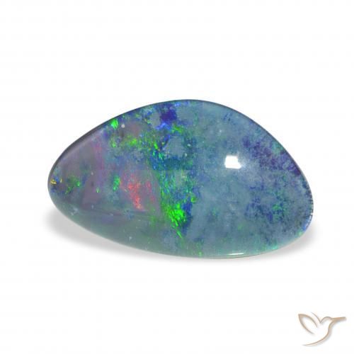 Triplete de ópalo Multicolor natural de 3.85 ct, Elegante, Opaco