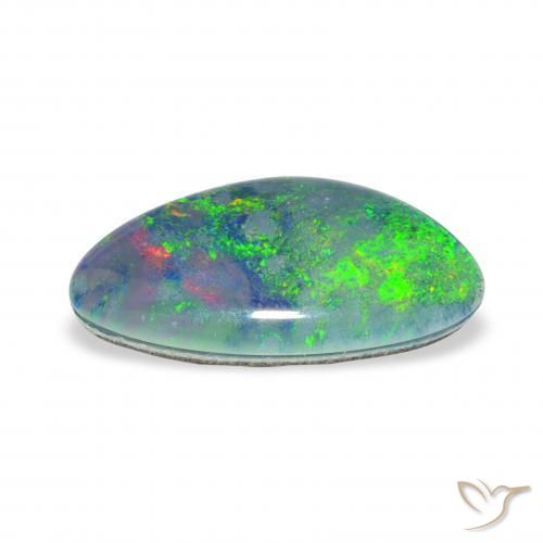 Triplete de ópalo Multicolor natural de 3.85 ct, Elegante, Opaco