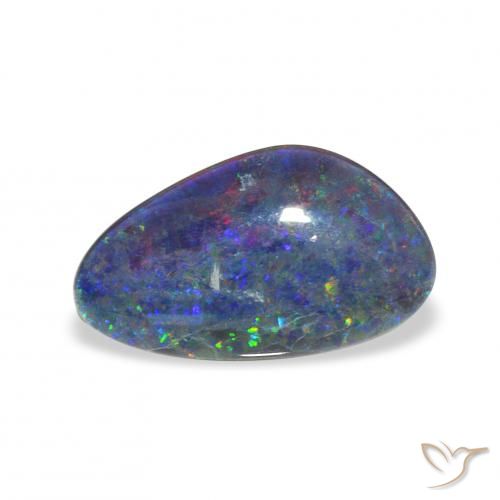 3.30ct Multicolor Triplete de ópalo, Elegante, Opaco