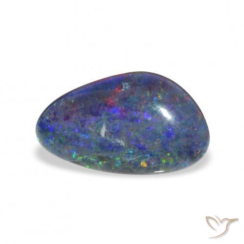 Triplete de ópalo Multicolor natural de 3.30 ct, Elegante, Opaco