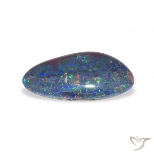 Triplete de ópalo Multicolor natural de 3.30 ct, Elegante, Opaco