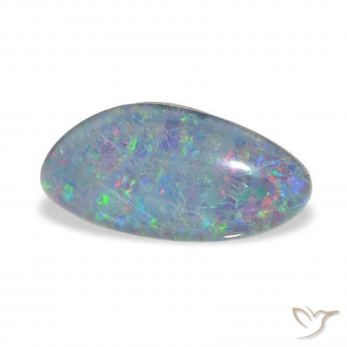 Triplete de ópalo Multicolor natural de 3.66 ct, Elegante, Opaco