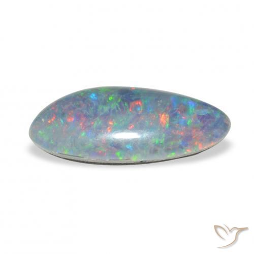 Triplete de ópalo Multicolor natural de 3.66 ct, Elegante, Opaco