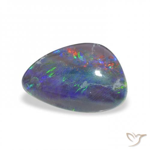 Triplete de ópalo Multicolor natural de 2.19 ct, Elegante, Opaco