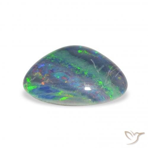 Triplete de ópalo Multicolor natural de 3.81 ct, Elegante, Opaco