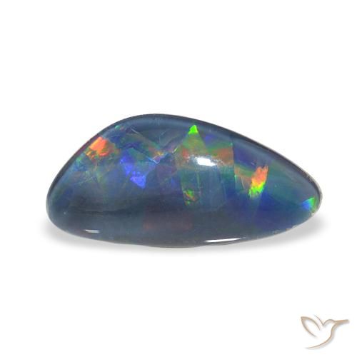 1.89ct Multicolor Triplete de ópalo, Elegante, Opaco