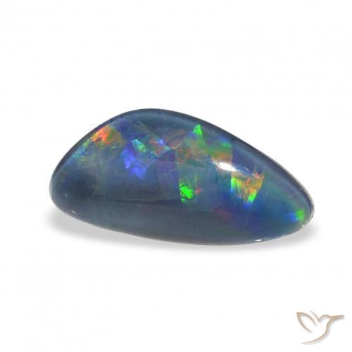 Triplete de ópalo Multicolor natural de 1.89 ct, Elegante, Opaco