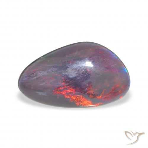 3.21ct Multicolor Triplete de ópalo, Elegante, Opaco