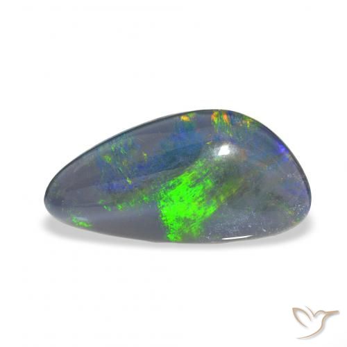 4.24ct Multicolor Triplete de ópalo, Elegante, Opaco