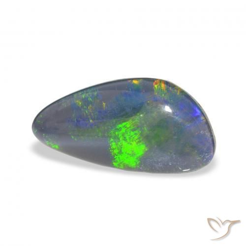 Triplete de ópalo Multicolor natural de 4.24 ct, Elegante, Opaco