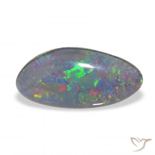3.28ct Multicolor Triplete de ópalo, Elegante, Opaco