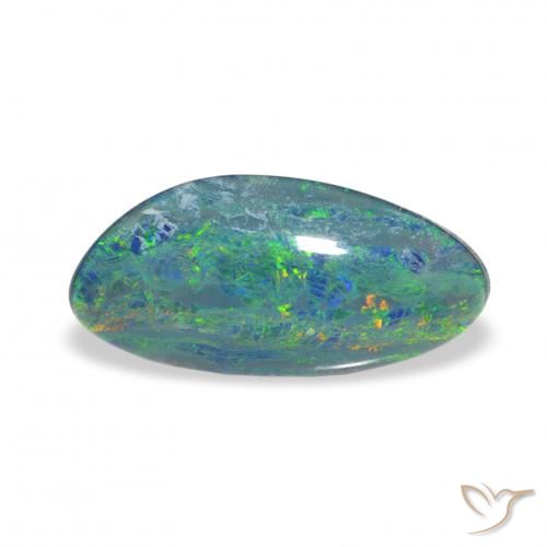 2.38ct Multicolor Triplete de ópalo, Elegante, Opaco