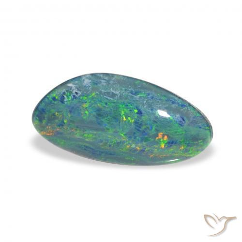 Triplete de ópalo Multicolor natural de 2.38 ct, Elegante, Opaco