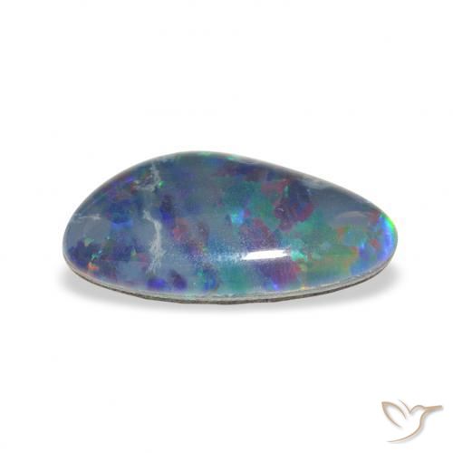 Triplete de ópalo Multicolor natural de 3.58 ct, Elegante, Opaco