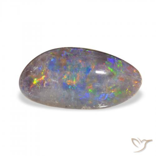 3.72ct Multicolor Triplete de ópalo, Elegante, Opaco