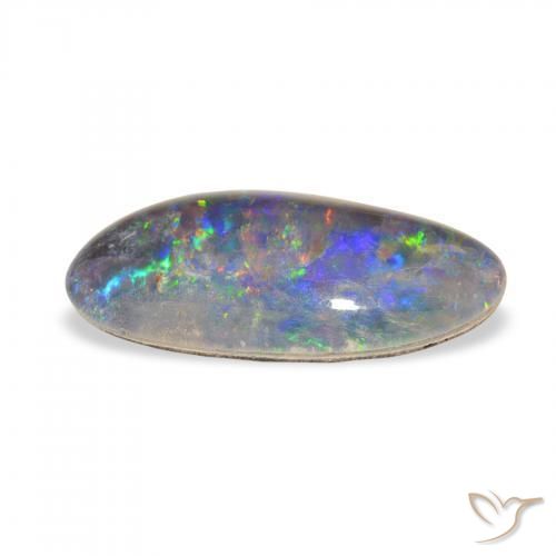 Triplete de ópalo Multicolor natural de 3.72 ct, Elegante, Opaco