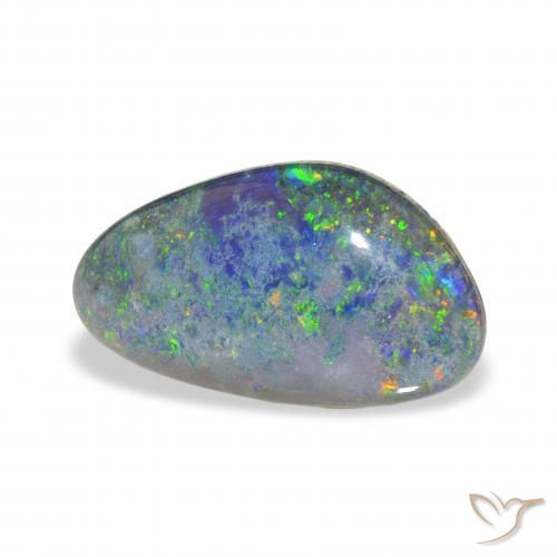 Triplete de ópalo Multicolor natural de 3.81 ct, Elegante, Opaco