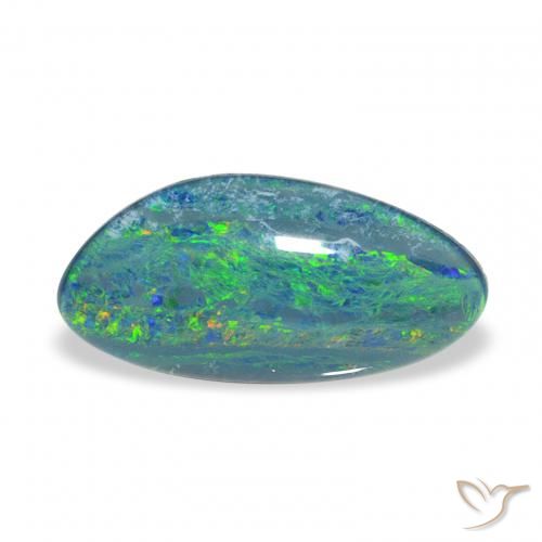 2.48ct Multicolor Triplete de ópalo, Elegante, Opaco