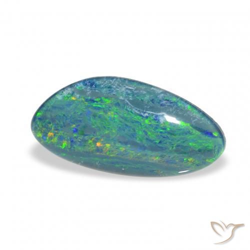 Triplete de ópalo Multicolor natural de 2.48 ct, Elegante, Opaco