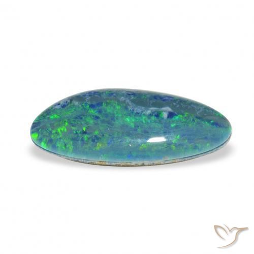 Triplete de ópalo Multicolor natural de 2.48 ct, Elegante, Opaco