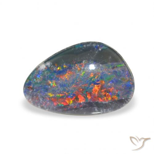 1.73ct Multicolor Triplete de ópalo, Elegante, Opaco