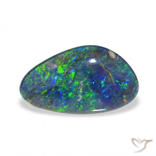 3.32ct Multicolor Triplete de ópalo, Elegante, Opaco