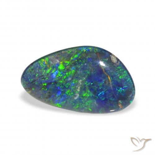 Triplete de ópalo Multicolor natural de 3.32 ct, Elegante, Opaco