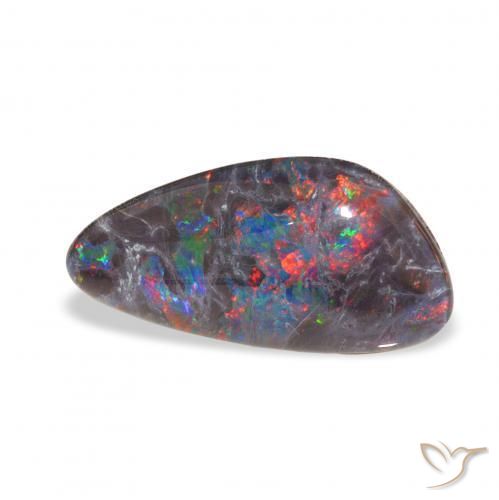 Triplete de ópalo Multicolor natural de 4.04 ct, Elegante, Opaco