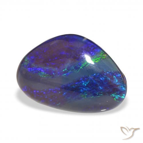 Triplete de ópalo Multicolor natural de 7.24 ct, Elegante, Opaco