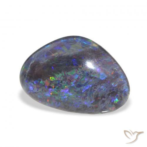 Triplete de ópalo Multicolor natural de 6.63 ct, Elegante, Opaco