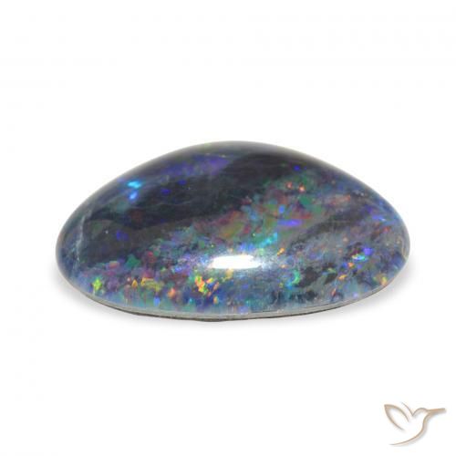 Triplete de ópalo Multicolor natural de 6.63 ct, Elegante, Opaco