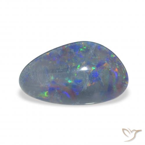 3.26ct Multicolor Triplete de ópalo, Elegante, Opaco