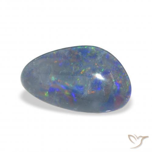 Triplete de ópalo Multicolor natural de 3.26 ct, Elegante, Opaco