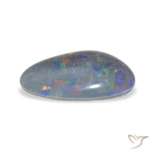Triplete de ópalo Multicolor natural de 3.26 ct, Elegante, Opaco