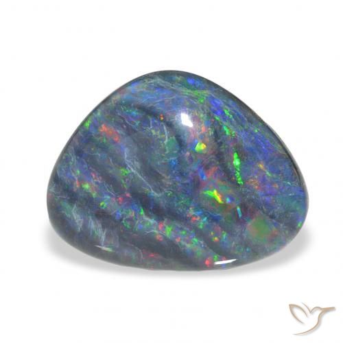 4.27ct Multicolor Triplete de ópalo, Elegante, Opaco