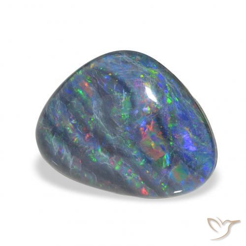 Triplete de ópalo Multicolor natural de 4.27 ct, Elegante, Opaco