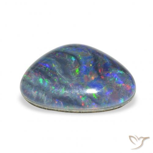 Triplete de ópalo Multicolor natural de 4.27 ct, Elegante, Opaco
