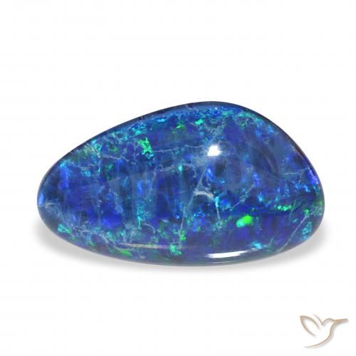 3.67ct Multicolor Triplete de ópalo, Elegante, Opaco