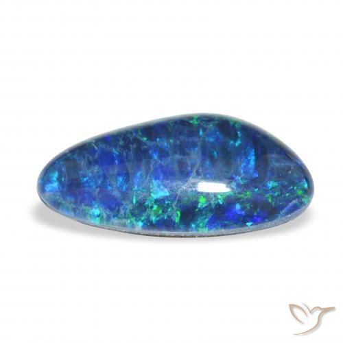Triplete de ópalo Multicolor natural de 3.67 ct, Elegante, Opaco