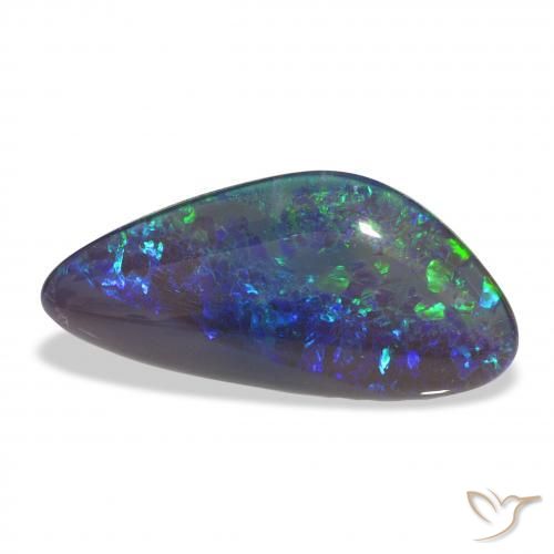 Triplete de ópalo Multicolor natural de 7.68 ct, Elegante, Opaco