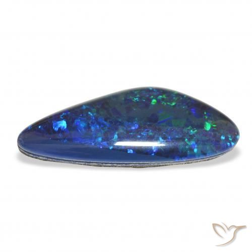 Triplete de ópalo Multicolor natural de 7.68 ct, Elegante, Opaco
