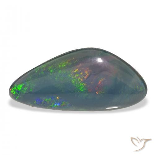 7.38ct Multicolor Triplete de ópalo, Elegante, Opaco
