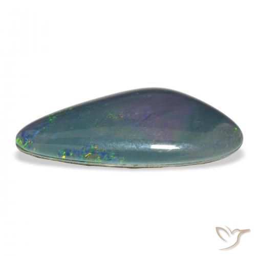 Triplete de ópalo Multicolor natural de 7.38 ct, Elegante, Opaco