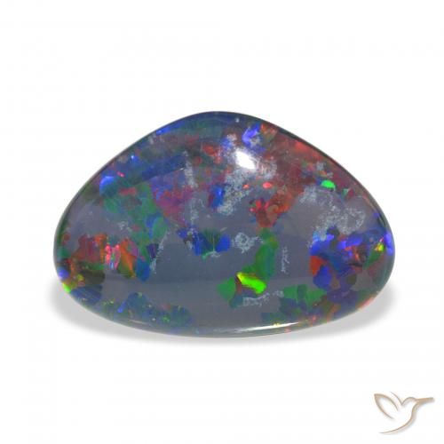 6.50ct Multicolor Triplete de ópalo, Elegante, Opaco