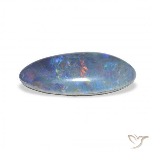 Triplete de ópalo Multicolor natural de 3.48 ct, Elegante, Opaco