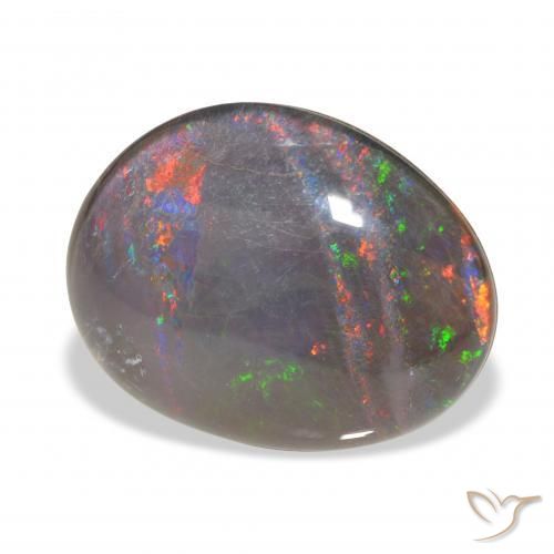 Triplete de ópalo Multicolor natural de 9.45 ct, Forma elegante, Opaco