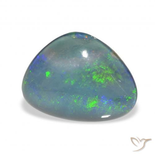 Triplete de ópalo Multicolor natural de 3.99 ct, Forma elegante, Opaco