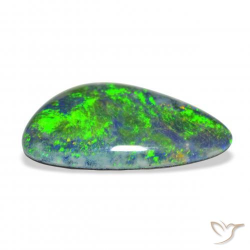 Triplete de ópalo Multicolor natural de 7.02 ct, Elegante, Opaco